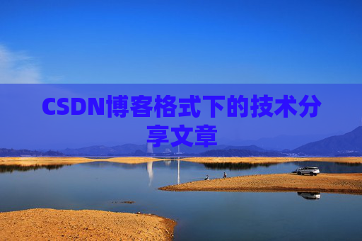 CSDN博客格式下的技术分享文章